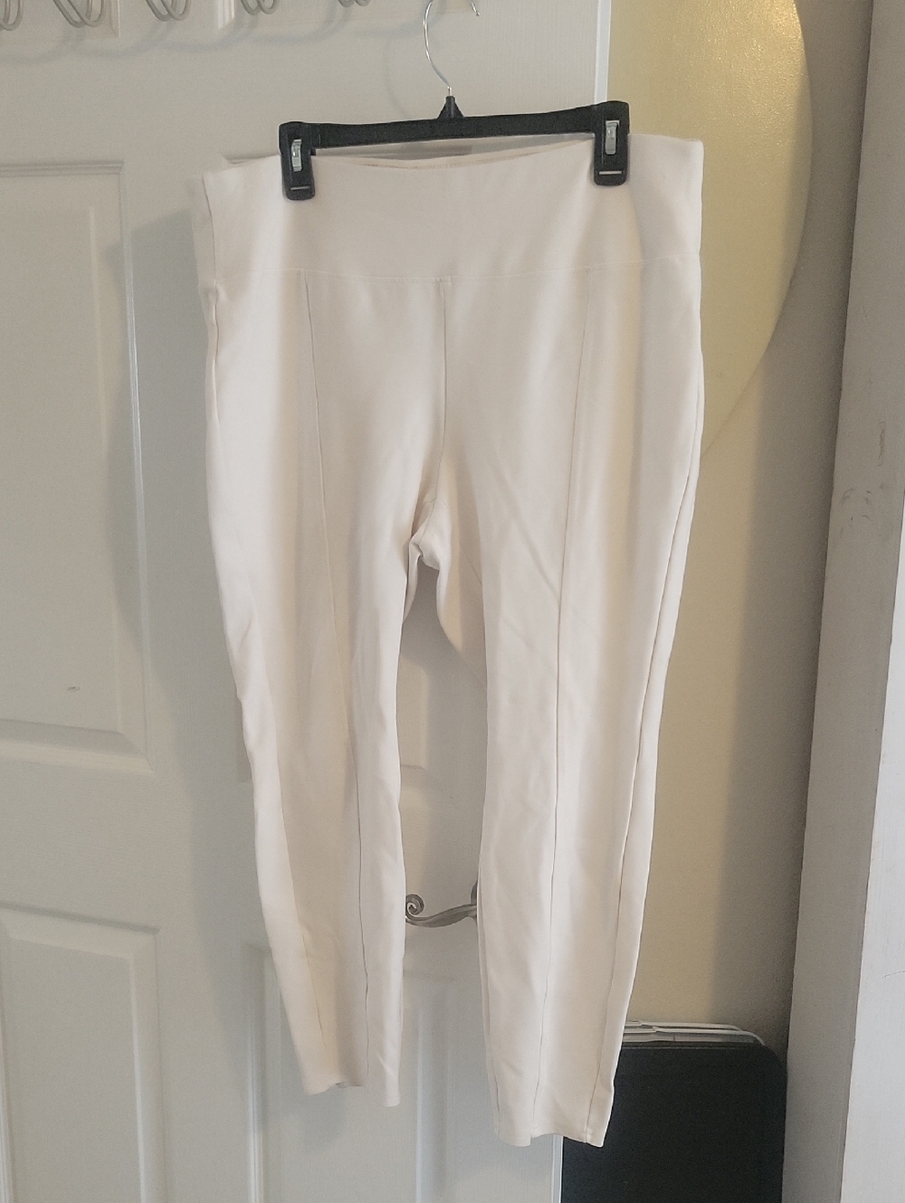 Sabrina Lauren Perfect Fit Womens Creme Ultra Soft Stretch Pants 2X